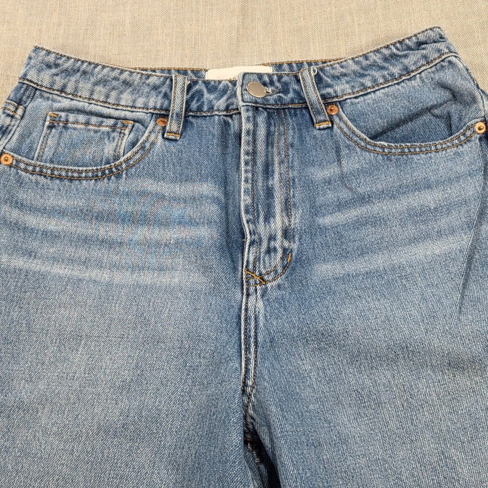 Dear John Barrel Jeans Womens 26 Blue Excellent High Rise Tapered 100% Cotton